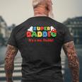 Super Gamer Dad Dad Father Men's T-shirt Back Print Gifts for Old Men
