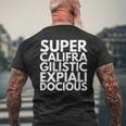 Supercalifragilisticexpiallegetic メンズTシャツ バックプリント 高齢者への贈り物