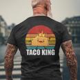 Taco King For Tacos Lover メキシカンタコス ファニー タコス サンセット メンズTシャツ バックプリント 高齢者への贈り物