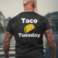 Taco Tuesday Taco Tuesday メンズTシャツ バックプリント 高齢者への贈り物