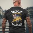 Tacocatpeled Backward シャツ シンコ・デ・マヨ 猫 タコス好き メンズTシャツ バックプリント 高齢者への贈り物