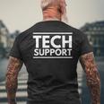 Techupport メンズTシャツ バックプリント 高齢者への贈り物