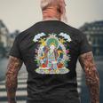 Thangka ブッダ ヨガ 曼荼羅 瞑想 仏教 ナマステ メンズTシャツ バックプリント 高齢者への贈り物
