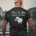 This Is Myheep Costume 羊の皮を被った狼 面白い羊 メンズTシャツ バックプリント 高齢者への贈り物