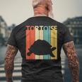Tortoise リクガメ科 動物 メンズTシャツ バックプリント 高齢者への贈り物