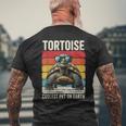 Tortoise 地球上で最もクールなペット、面白いカメ メンズTシャツ バックプリント 高齢者への贈り物