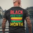 History Month ペイントブラシ ジューンティーンス ブラックヒストリー メンズTシャツ バックプリント 高齢者への贈り物