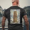 The Tower タロットカード パンケーキタワー 朝食 恋人 パンケーキ メンズTシャツ バックプリント 高齢者への贈り物