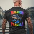 Tralalero Tralala イタリアンブレインロットミーム メンズTシャツ バックプリント 高齢者への贈り物