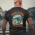 Tralalero Tralala イタリアンブレインロットミーム メンズTシャツ バックプリント 高齢者への贈り物