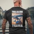 Tralalero Tralala Bootleg Brainrot イタリアン ブレイン ミーム メンズTシャツ バックプリント 高齢者への贈り物