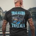 Tralalero Tralala 面白い イタリアン ブレイン ミーム ボーイズ キッズ メンズTシャツ バックプリント 高齢者への贈り物