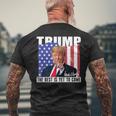 Trump The Best Is Yet To Come アメリカの国旗 ドナルド・トランプ メンズTシャツ バックプリント 高齢者への贈り物