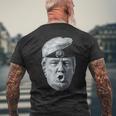 Trump Brain Anti-Trump メンズTシャツ バックプリント 高齢者への贈り物