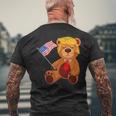 Trumpy Bear Trump 24 トランプ大統領選挙 2024 メンズTシャツ バックプリント 高齢者への贈り物
