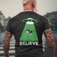Ufo Cow Abduction Ufo Alien Abduction メンズTシャツ バックプリント 高齢者への贈り物
