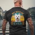 Uomo Concritta Best Westie Dad Ever Per La Festa Del Papà T-shirt da uomo con stampa posteriore Regalos para ancianos