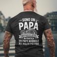Uomo Papà Figo Motociclista Motociclismo Divertente Papà T-shirt da uomo con stampa posteriore Regalos para ancianos