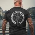 Vegvisir バイキング ルーン文字サークルバイキング メンズTシャツ バックプリント 高齢者への贈り物