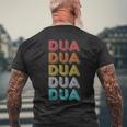 Vintage Retro Dua Men's T-shirt Back Print Gifts for Old Men
