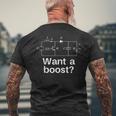 Want A Boost おもしろ電気エンジニア 電気技師 サーキット メンズTシャツ バックプリント 高齢者への贈り物