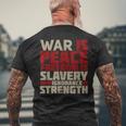 War Is Peace 引用tシャツ メンズTシャツ バックプリント 高齢者への贈り物