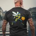 Wasp バスケットボール選手バスケットボール スズメバチ メンズTシャツ バックプリント 高齢者への贈り物
