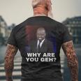 Why Are You Gay メンズTシャツ バックプリント 高齢者への贈り物