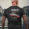 Ww2 軍艦日本大和戦艦 メンズTシャツ バックプリント 高齢者への贈り物