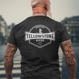 Yellowstone River モンタナフライフィッシング 長袖tシャツ メンズTシャツ バックプリント 高齢者への贈り物