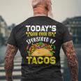 おもしろタコス シンコ・デ・マヨ タコスフェスティバル ビーガン メキシコ料理 メンズTシャツ バックプリント 高齢者への贈り物
