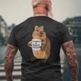 かわいいクオッカ コーヒーマグ ギフト メンズTシャツ バックプリント 高齢者への贈り物