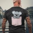 かわいいコアラ コアラベア ポケットアニマル メンズ レディース ティーン キッズ メンズTシャツ バックプリント 高齢者への贈り物