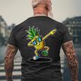 かわいいパイナップルダビングダンシングシャツ 面白いキッズプリント メンズTシャツ バックプリント 高齢者への贈り物