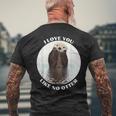 かわいいラッコ 言って I Love You Like No Otter私はあなたを愛しています メンズTシャツ バックプリント 高齢者への贈り物