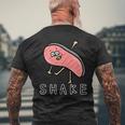 しゃけの切り身さん メンズTシャツ バックプリント 高齢者への贈り物