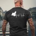 アメリカン・コッカー・スパニエル ハートビート メンズTシャツ バックプリント 高齢者への贈り物