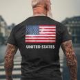 アメリカ国旗tシャツ メンズTシャツ バックプリント 高齢者への贈り物