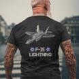 アメリカ航空機 ステルスファイター F35 ライトニング メンズTシャツ バックプリント 高齢者への贈り物