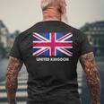 イギリス国旗tシャツ メンズTシャツ バックプリント 高齢者への贈り物