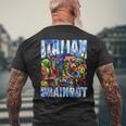 イタリア料理ブレインロット メンズTシャツ バックプリント 高齢者への贈り物