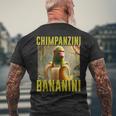 インターネットミーム 陽気なaiモンスタージョーク チンパンジーニ バナニーニ メンズTシャツ バックプリント 高齢者への贈り物