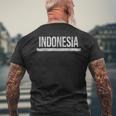 インドネシア国旗スポーツアスレチックジャージースタイル。 メンズTシャツ バックプリント 高齢者への贈り物