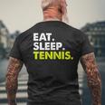 イート・スリープ・テニス メンズTシャツ バックプリント 高齢者への贈り物