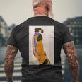 エゴン・シーレ作「ダンサー・モア」1911 メンズTシャツ バックプリント 高齢者への贈り物