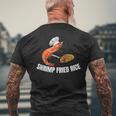 エビチャーハン-面白いミーム メンズTシャツ バックプリント 高齢者への贈り物