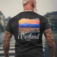 オレゴン州 ポートランドのお土産 ポートランド メンズTシャツ バックプリント 高齢者への贈り物