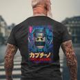 カプチーノ アサシーノ イタリアン ブレイン ミーム 日本語 メンズTシャツ バックプリント 高齢者への贈り物