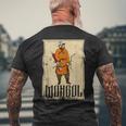 カーン・チンギス国家アジアモンゴル系征服戦士 メンズTシャツ バックプリント 高齢者への贈り物