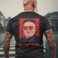 キム・ジョンウン、ファニー・ロケットマン・パロディ・ロックンロール メンズTシャツ バックプリント 高齢者への贈り物